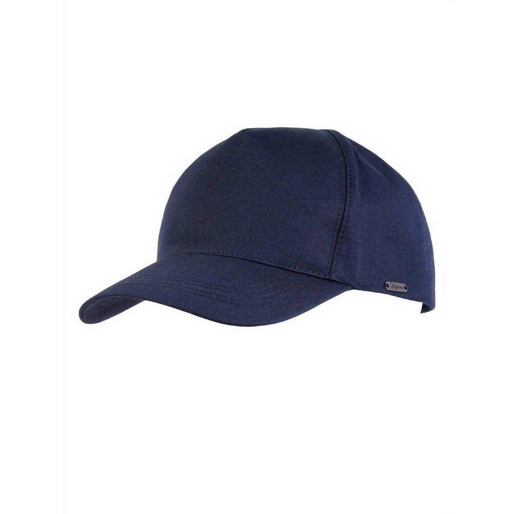 NEW WIGENS men's baseball contemporary cap in navy cotton twill